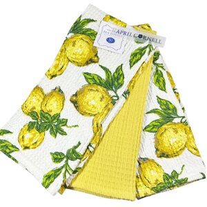 NEW ApriL Cornell LEMON THEMED Kitchen Towel Set/3